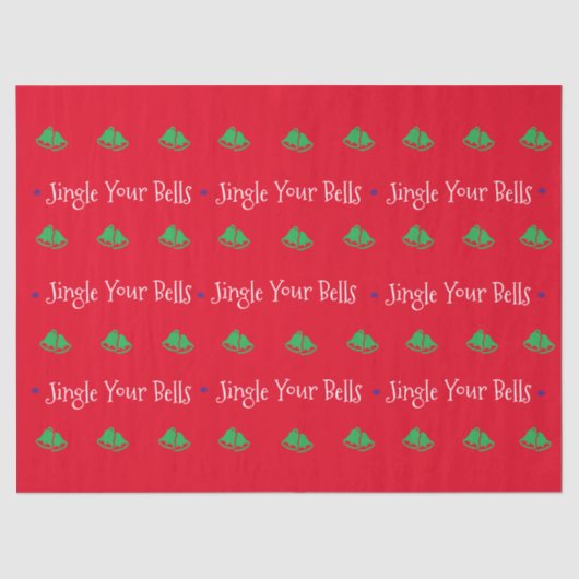 Niedlich Jingle Your Bells Seidenpapier (Vorderseite)