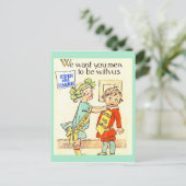 Niedlich Joe Biden & Kamala Harris Vintag Suffrage Postkarte (Stehend Vorderseite)