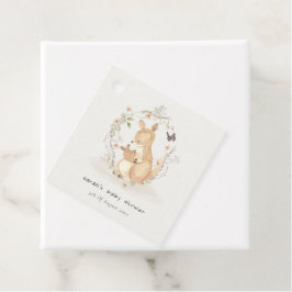 Niedlich Joey Mama Kangaroo Floral Wreath Baby Sho Geschenkanhänger