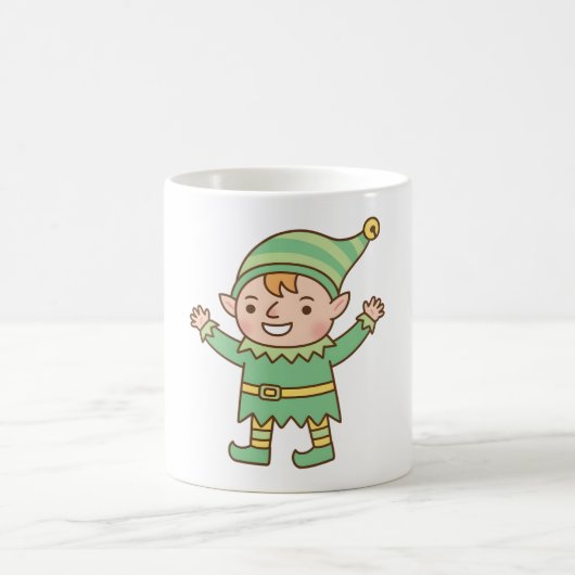 Niedlich Jolly Elf Doodle Kaffeetasse (Mittel)