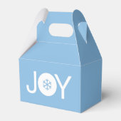 Niedlich Joy Christmas Blue Favor Box Geschenkschachtel (Rückseite)
