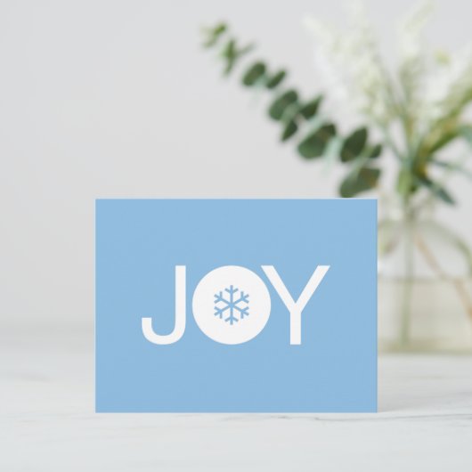 Niedlich Joy Christmas Postcard Postkarte (Stehend Vorderseite)