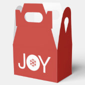 Niedlich Joy Christmas Red Favor Box Geschenkschachtel (Geöffnet)