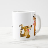 Niedlich Joyful Cartoon Coatimundis Jumbo-Tasse (Vorderseite Rechts)