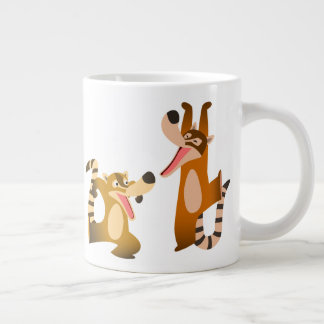 Niedlich Joyful Cartoon Coatimundis Jumbo-Tasse