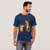 Niedlich Joyful Cartoon Coatimundis T - Shirt (Vorne ganz)
