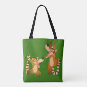 Niedlich Joyful Cartoon Coatimundis Tasche (Rückseite)
