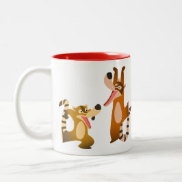 Niedlich Joyful Cartoon Coatimundis Zweifarbige Tasse
