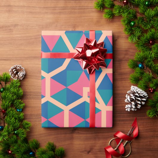 Niedlich Joyful Monogram Anspruchsvoller Geburtsta Geschenkpapier (Feiertagsgeschenk)