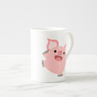 Niedlich Joyous Cartoon Pig Porzellantasse