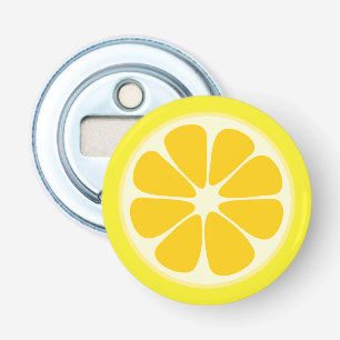 Niedlich Juicy Citrus Lemon Tropische Frucht Slice Flaschenöffner