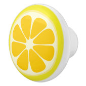 Niedlich Juicy Citrus Lemon Tropische Frucht Slice Keramikknauf (Rechts)