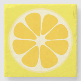 Niedlich Juicy Citrus Lemon Tropische Frucht Slice Steinuntersetzer