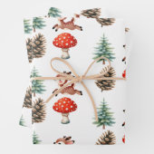 Niedlich Jumping Baby Rentier Pattern Weihnachten Geschenkpapier Set (Beispiel)