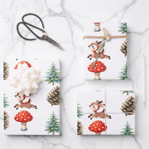 Niedlich Jumping Baby Rentier Pattern Weihnachten