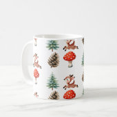 Niedlich Jumping Baby Rentier Weihnachtsmuster Kaffeetasse (Vorderseite Links)