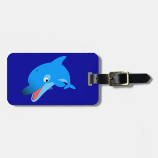 Niedlich Jumping Cartoon Dolphin Gepäckträger Gepäckanhänger