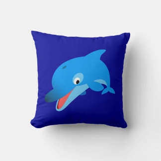 Niedlich Jumping Cartoon Dolphin Pillow Kissen