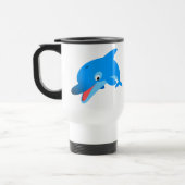 Niedlich Jumping Cartoon Dolphin Tasse (Links)