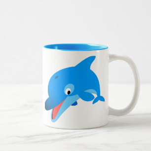 Niedlich Jumping Cartoon Dolphin Tasse