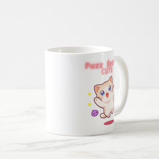 Niedlich Jumping Cat Tasse (VorderseiteRechts)
