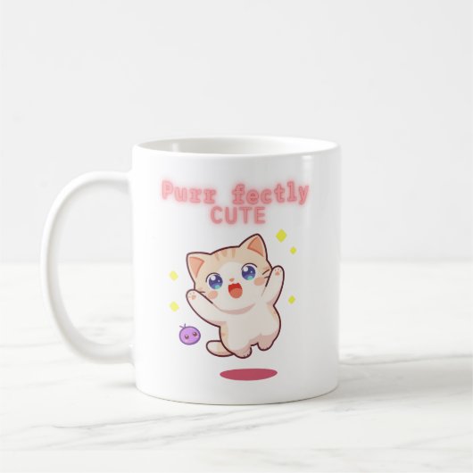 Niedlich Jumping Cat Tasse (Links)