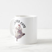 Niedlich Jumping Puppy Kaffeetasse (Vorderseite Links)