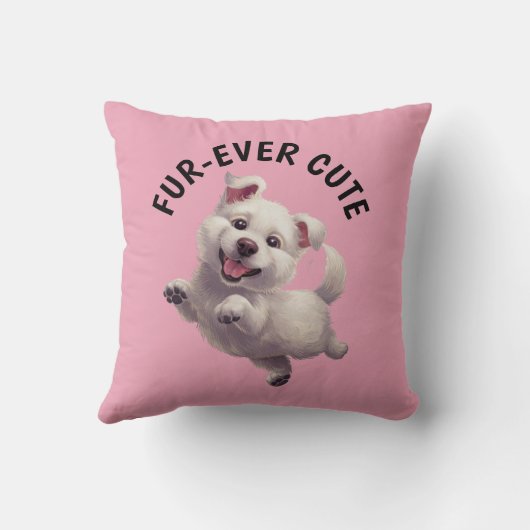 Niedlich Jumping Puppy Kissen (Rückseite)