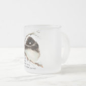 Niedlich Junco Bird, Scripture, Matt 11:28, Erholu Mattglastasse (VorderseiteRechts)