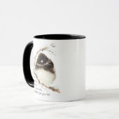 Niedlich Junco Bird, Scripture, Matt 11:28, Erholu Tasse (Vorderseite Links)