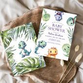 Niedlich Jurassic Dinosaurier Baby Dusche Einladung