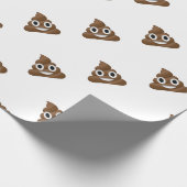 Niedlich kacken Sie Emoji Geschenkpapier (Ecke)