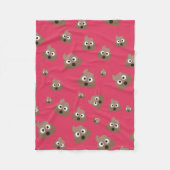 Niedlich kacken Sie Emoji Muster Fleecedecke (Vorderseite)