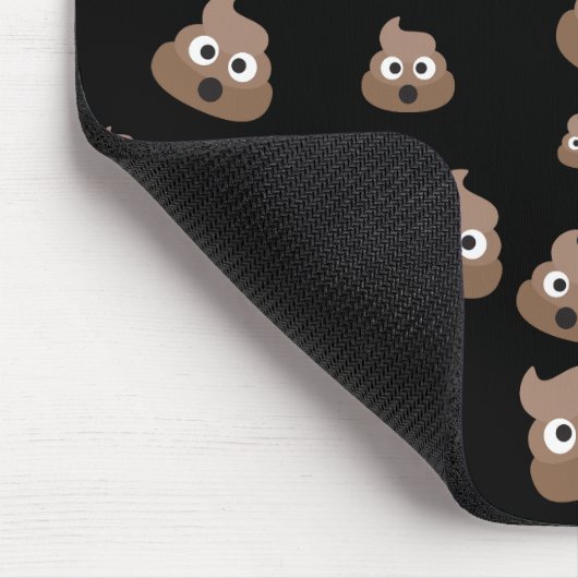 Niedlich kacken Sie Emoji Muster Mousepad (Ecke)