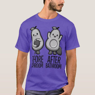 Niedlich Kackend Avocado für Männer Frauen, Vegan, T-Shirt