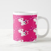 Niedlich Kackend Rosa Einhorn Jumbo-Tasse (Rechts)