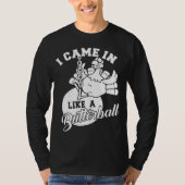 Niedlich kam ich wie ein Butterball Erntedank Turk T-Shirt (Vorderseite)