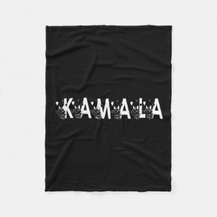 Niedlich Kamala Cat Letter Schriftart Graphic Fleecedecke