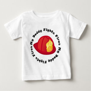 Niedlich kämpft mein Vati Feuer Baby T-shirt