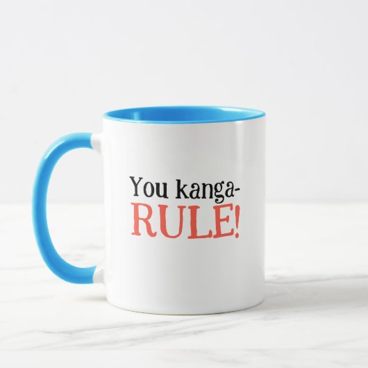 Niedlich Kanagroo Funny Pun Animal Tasse (Links)