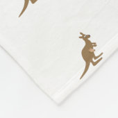 Niedlich Kangaroo und Joey Fleecedecke (Ecke)