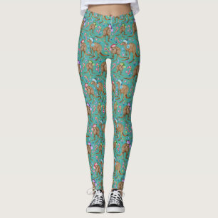 Niedlich Kangaroo Weihnachten Leggings