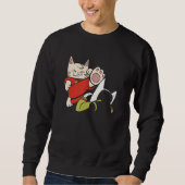Niedlich Karate Cats Sweatshirt (Vorderseite)