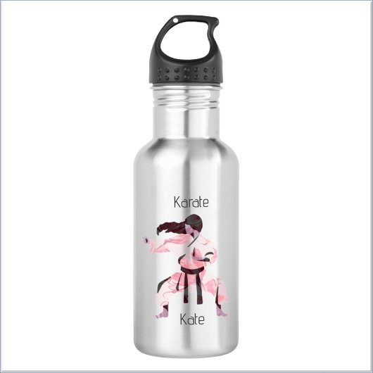 Niedlich Karate Girl Martial Arts Edelstahlflasche