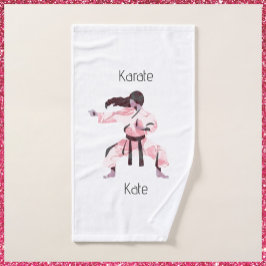 Niedlich Karate Girl Martial Arts Handtuch
