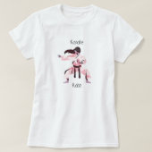 Niedlich Karate Girl Martial Arts T-Shirt (Design vorne)
