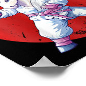 Niedlich Karate Kid Unicorn Frauenkämpfer Poster (Ecke)
