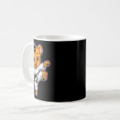 Niedlich Karate Tiger Martial Arts Funny für Kinde Kaffeetasse (Vorderseite Links)