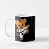 Niedlich Karate Tiger Martial Arts Funny für Kinde Kaffeetasse (Links)