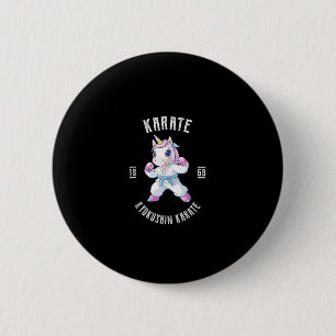Niedlich Karate Unicorn Martial Arts - Karate Unic Button